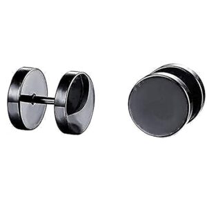Superman stud earrings for men boys