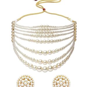 Fashion Pearl Necklace Jewellery Set for Women Latest Stylish