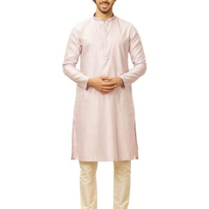 Men's Viscose Blend Thread Work| Self Design Kurta Pyjama Set (2pcs)