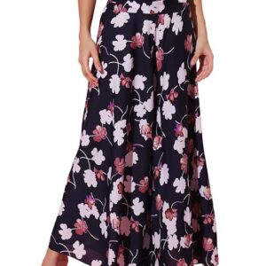 Women's Palazzo Pants | Skirt Style Wide Leg | Bohemian High Waist Elasticated Back | Casual, Vacation, Resort & Brunch Wear