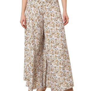 Women's Palazzo Pants | Skirt Style Wide Leg | Bohemian High Waist Elasticated Back | Casual, Vacation, Resort & Brunch Wear