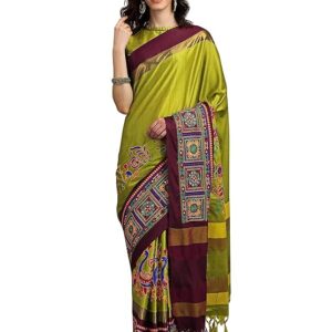 Women's Kutch work embroidered Exclusive wear saree