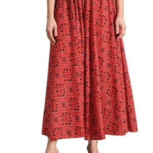 Red Stylish Highly Flared free size Palazzo
