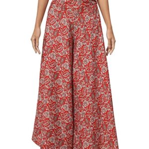 Women's Palazzo Pants | Skirt Style Wide Leg | Bohemian High Waist Elasticated Back | Casual, Vacation, Resort & Brunch Wear
